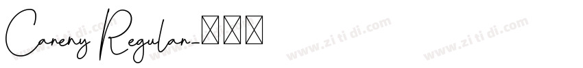 Careny Regular字体转换